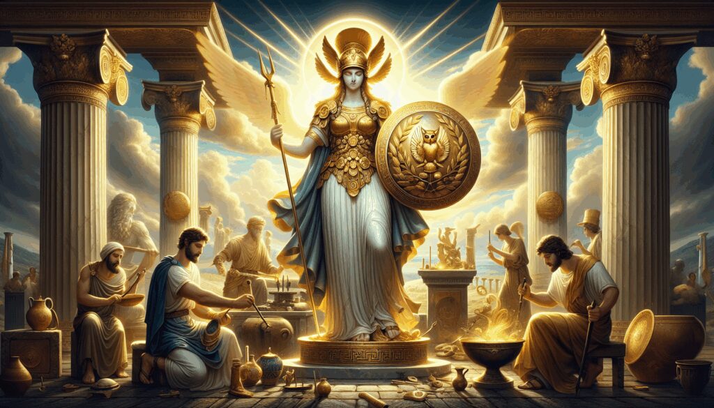 atenea diosa guardiana de la artesania la guerra estrategica y la sabiduria Diosas, dioses y deidades