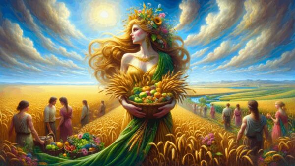 demeter diosa senora de la agricultura los cereales y la fertilidad de la tierra Diosas, dioses y deidades