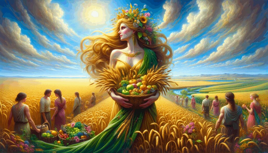 demeter diosa senora de la agricultura los cereales y la fertilidad de la tierra Diosas, dioses y deidades