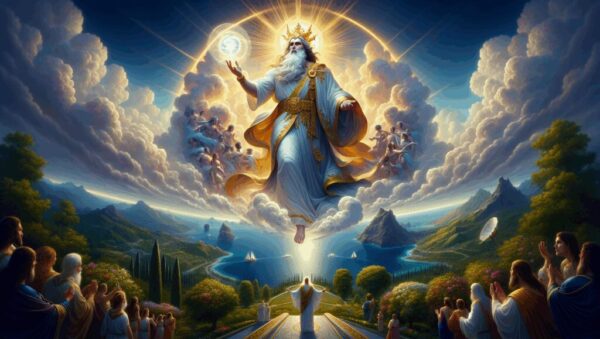 zeus dios padre celeste y soberano del panteon griego criado segun el mito en creta Diosas, dioses y deidades