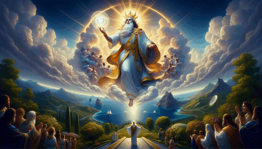 Zeus. Dios. Padre celeste y soberano del panteón griego, criado según el mito en Creta. cultura, impacto y legado de dioses y deidades en las diferentes civilizaciones zeus dios padre celeste y soberano del panteon griego criado segun el mito en creta Diosas, dioses y deidades