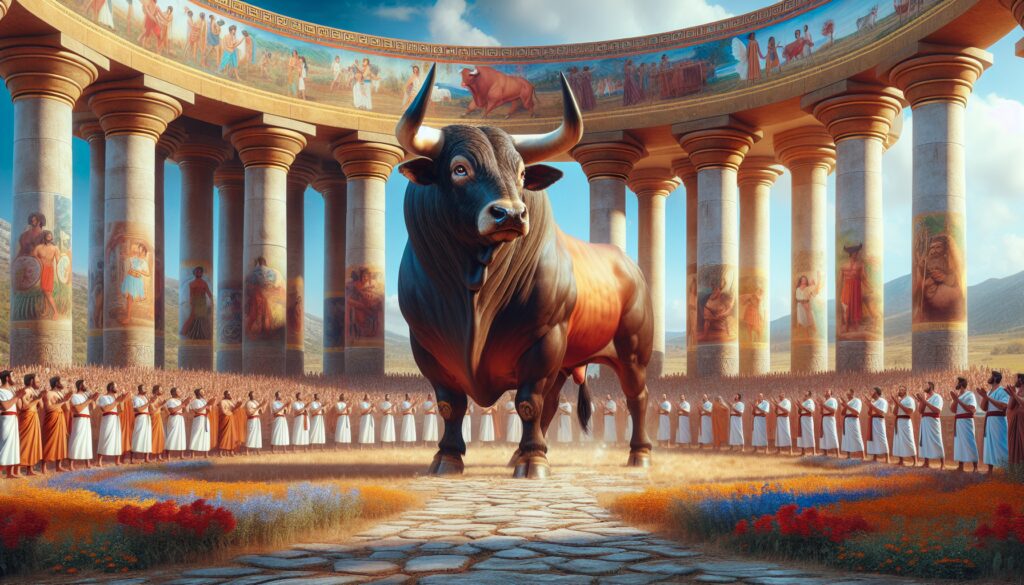el dios toro asociado con la fuerza la fertilidad y los ritos religiosos en la iconografia minoica Diosas, dioses y deidades