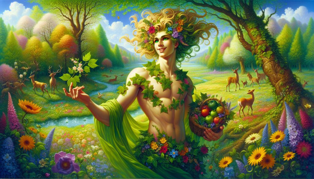 el dios joven figura relacionada con la vegetacion y el ciclo de las estaciones Diosas, dioses y deidades