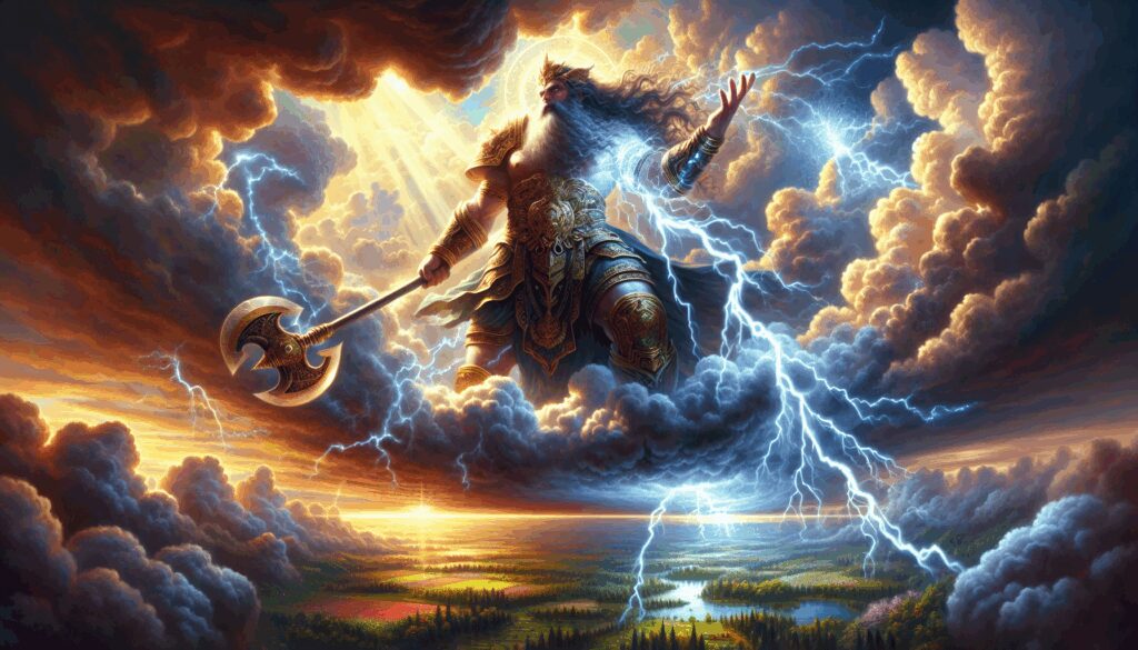 ramman adad dios de la tormenta lluvia y fuerza atmosferica Diosas, dioses y deidades