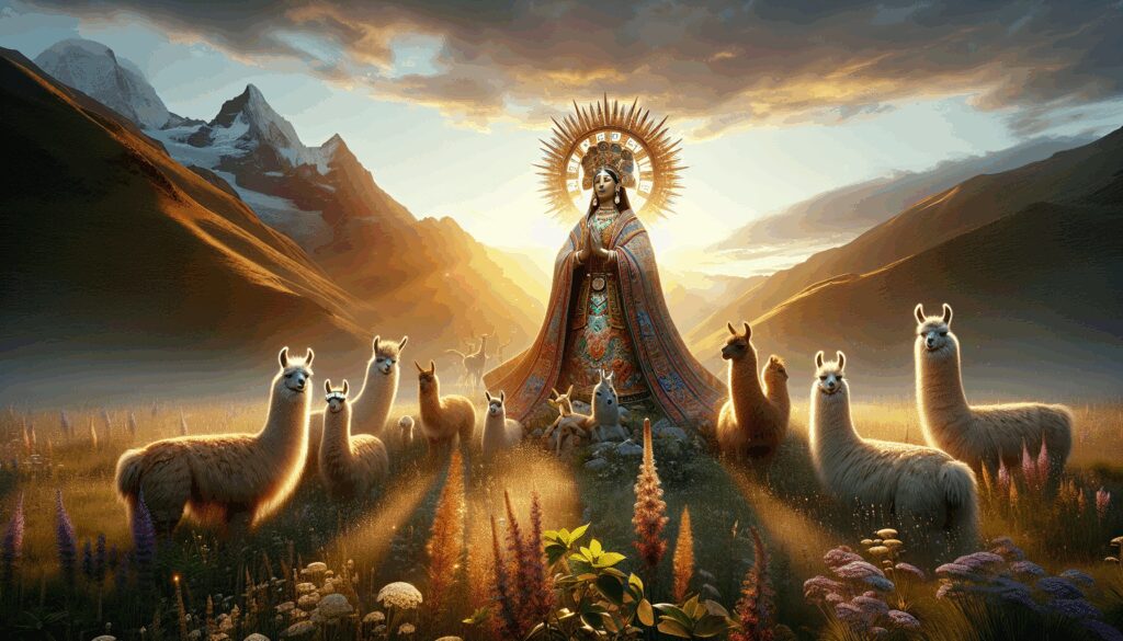 urquchillay deidad protector de los animales especialmente de las llamas Diosas, dioses y deidades