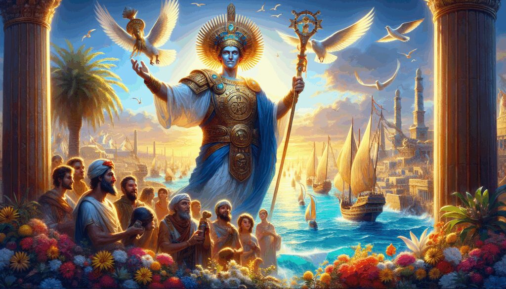Melkart. Dios. Héroe divinizado y patrón de Tiro, protector del comercio y la navegación en Cartago. cultura, impacto y legado de dioses y deidades en las diferentes civilizaciones melkart dios heroe divinizado y patron de tiro protector del comercio y la navegacion en cartago Diosas, dioses y deidades
