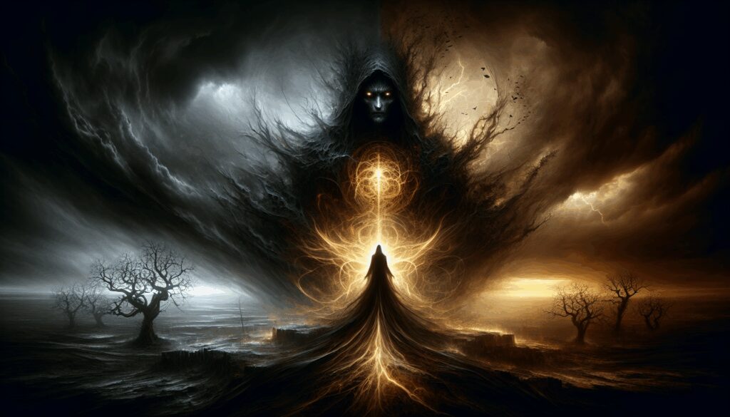 angra mainyu dios espiritu maligno y destructor opuesto a ahura mazda en la lucha del bien contra el mal Diosas, dioses y deidades