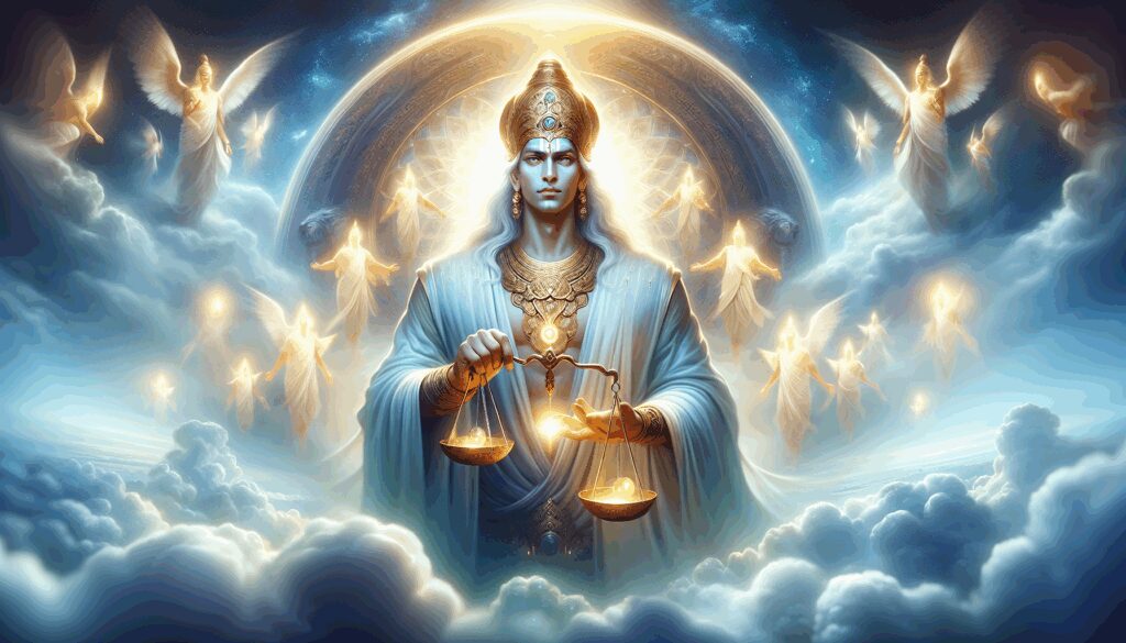 Rashnu. Dios. Juez de las almas y guardián de la balanza en el juicio después de la muerte. cultura, impacto y legado de dioses y deidades en las diferentes civilizaciones rashnu dios juez de las almas y guardian de la balanza en el juicio despues de la muerte Diosas, dioses y deidades