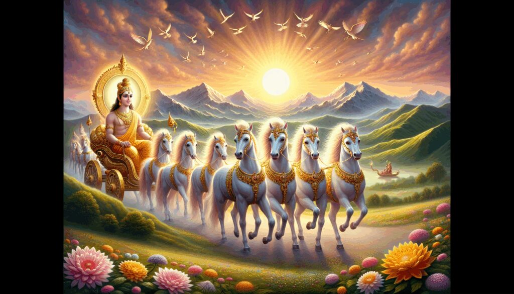 suria surya dios sol radiante y fuente de luz en el cosmos vedico Diosas, dioses y deidades