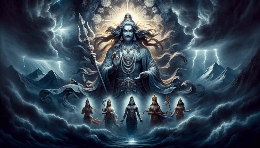 rudra dios senor temible de la tormenta y la enfermedad precursor de shiva Diosas, dioses y deidades