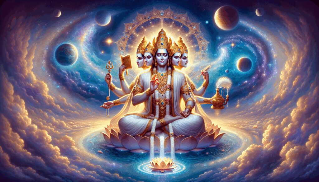 brahma dios creador del universo y miembro de la trimurti Diosas, dioses y deidades