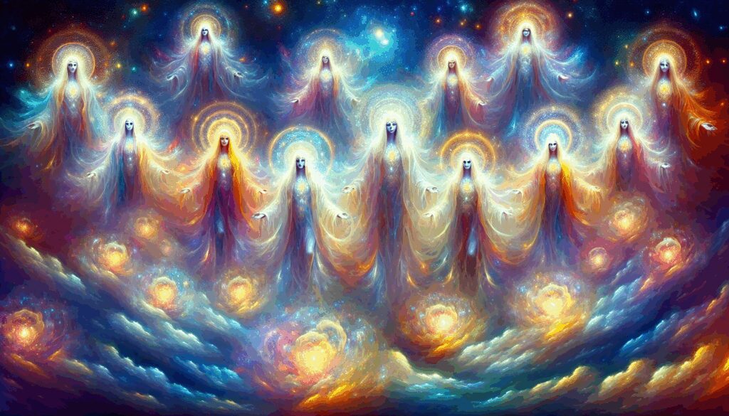 abhasuara deidad grupo de seres celestiales brillantes en la tradicion puranica Diosas, dioses y deidades