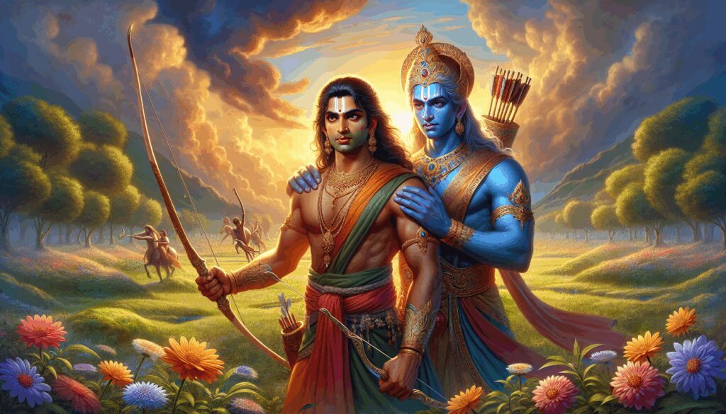 arjuna deidad heroe del mahabharata y discipulo de krishna Diosas, dioses y deidades