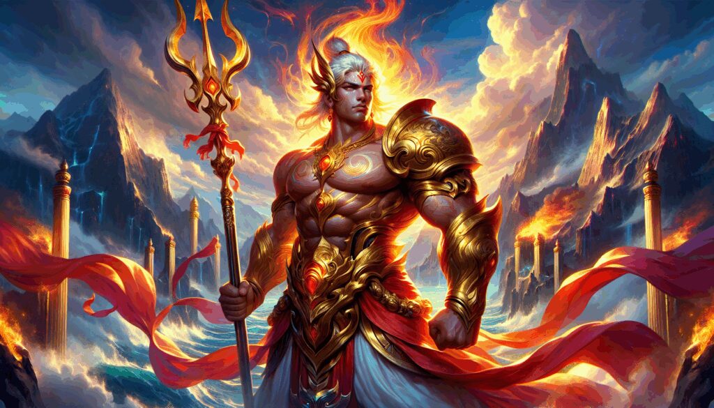 virabhadra dios guerrero nacido de la furia de shiva vengador de sati Diosas, dioses y deidades