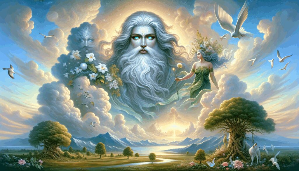 diaus pitar dyaus pita dios padre celeste y contraparte de la madre tierra Diosas, dioses y deidades