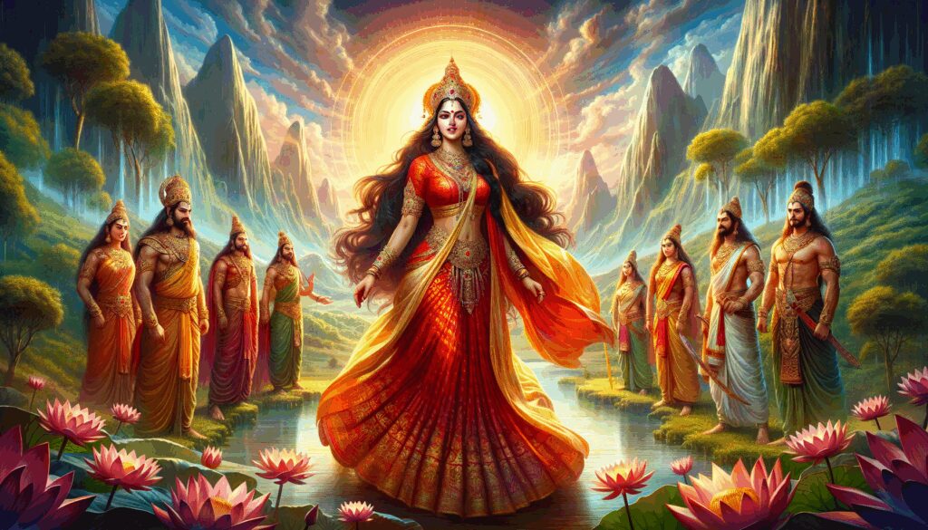 draupadi diosa heroina del mahabharata esposa de los pandavas y venerada como diosa Diosas, dioses y deidades
