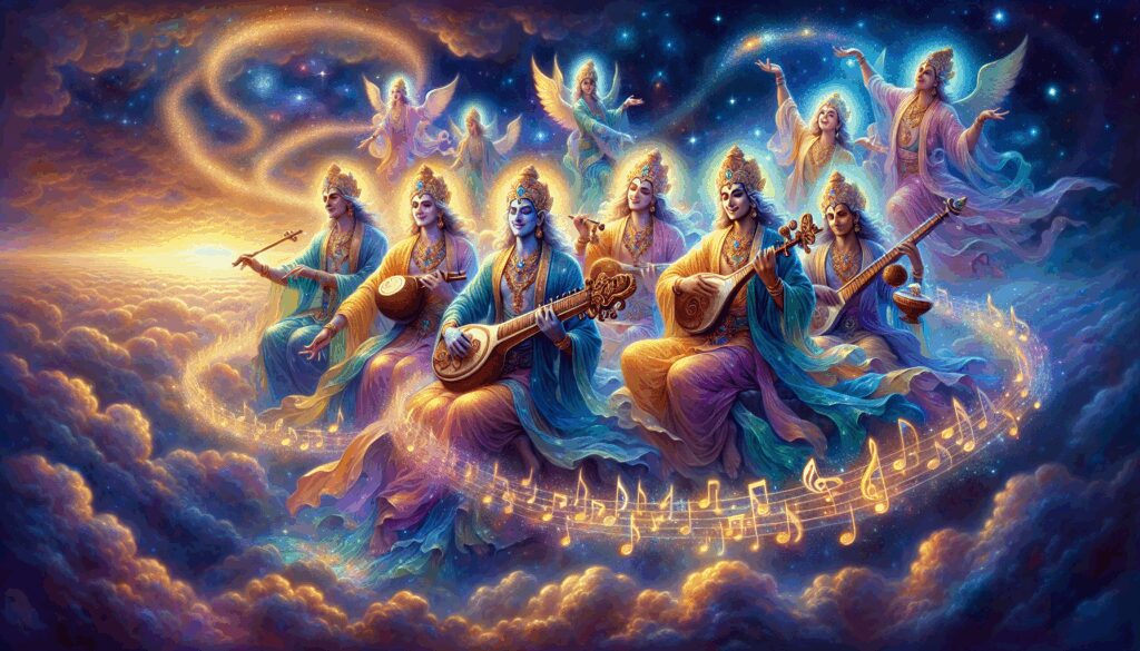 gandharva deidad espiritus celestiales musicos y cantores divinos Diosas, dioses y deidades