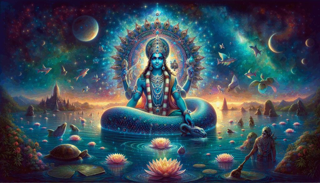 garbhodakasai garbhodakasayi vishnu dios forma cosmica de vishnu en el oceano universal Diosas, dioses y deidades