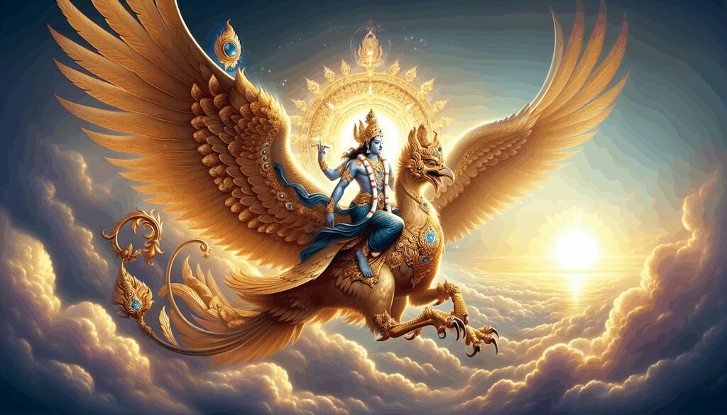 garuda dios ave divina y montura de vishnu Diosas, dioses y deidades