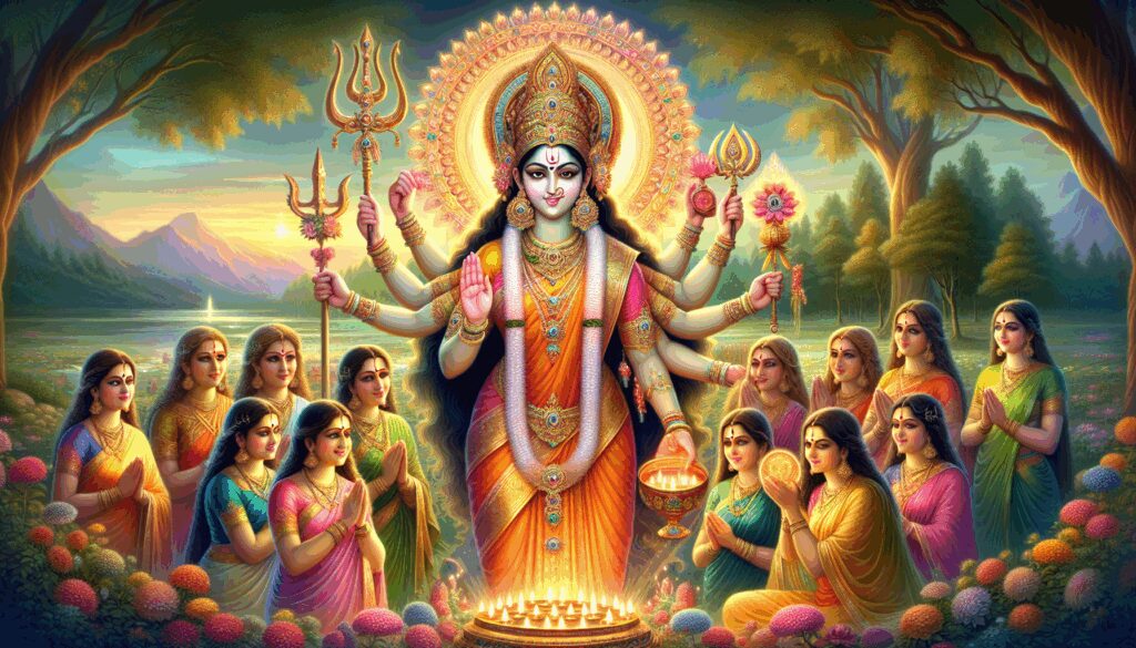 katiaiani katyayani diosa una de las formas de durga invocada por las jovenes en rituales Diosas, dioses y deidades