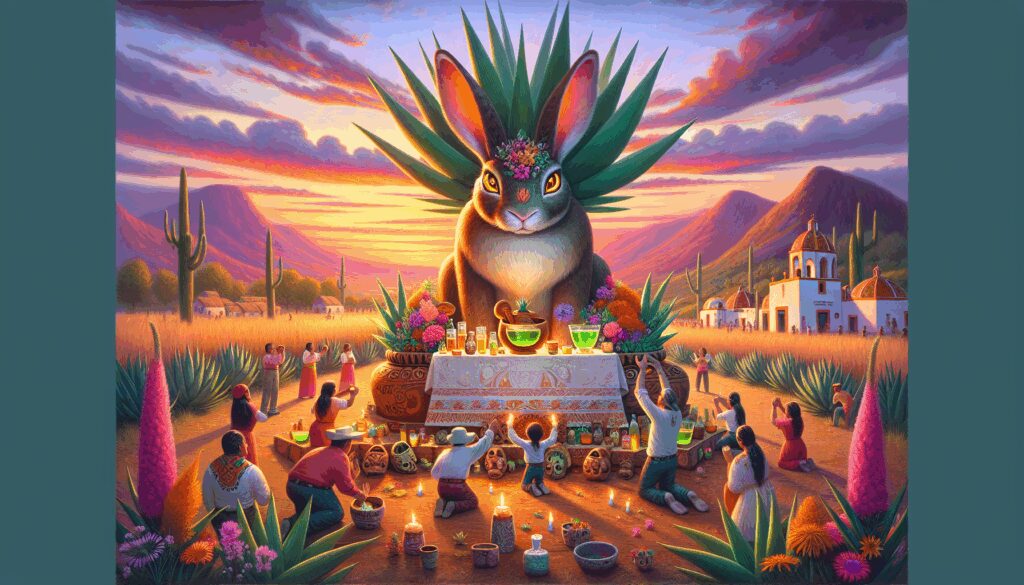 acalometochtli dios conejo senor relacionado con el pulque Diosas, dioses y deidades