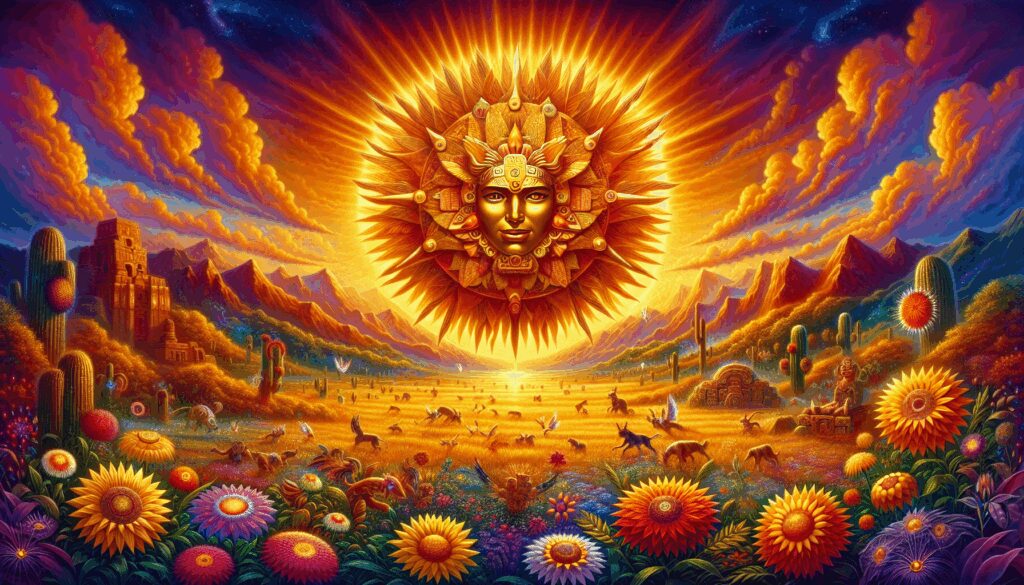 tonatiuh dios sol actual segun el mito de los cinco soles Diosas, dioses y deidades