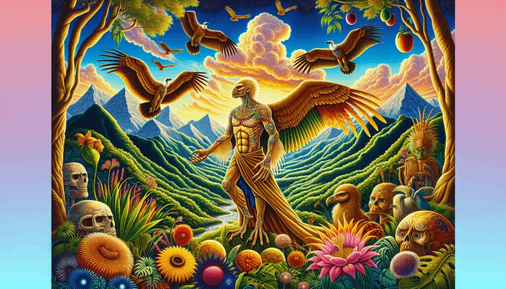 Macuilcozcacuauhtli. Dios. Señor de los buitres, representación del exceso. cultura, impacto y legado de dioses y deidades en las diferentes civilizaciones macuilcozcacuauhtli dios senor de los buitres representacion del Diosas, dioses y deidades