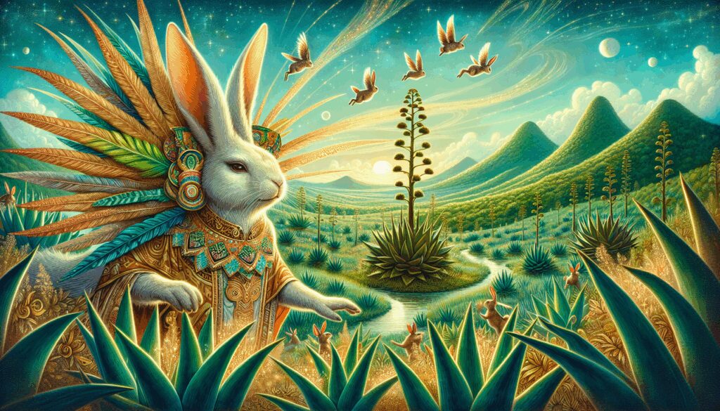 ometotochtli dios lider de los dioses conejos del pulque Diosas, dioses y deidades