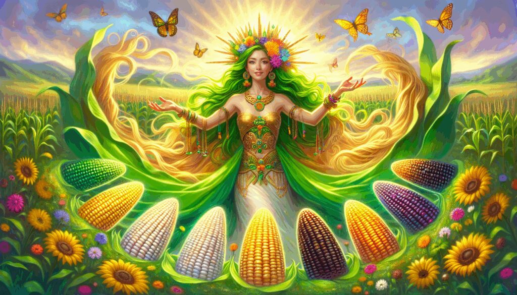 chicomecoatl diosa senora de los siete maices patrona de la fertilidad agricola Diosas, dioses y deidades
